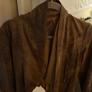 INC Brown Suede Jacket